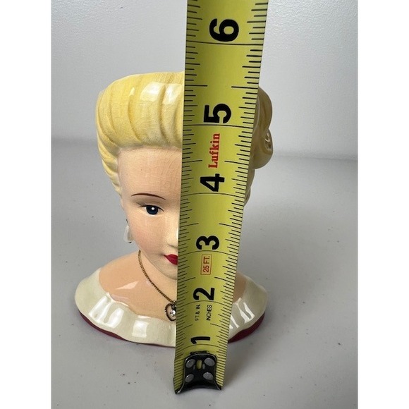 Vintage Style 2004 A Special Place Blonde Lady Bust Ceramic Lady Head Vase - Picture 4 of 11